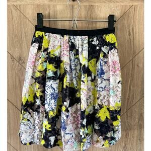 French Connection Botanical Tripp Lace Flair‎ Skirt Womens size 0